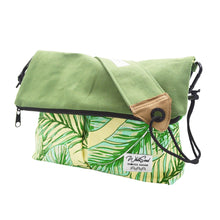 画像をギャラリービューアに読み込む, Sacoche Bag / Canvas / Botanical Leaf Green×Yellow