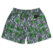 画像をギャラリービューアに読み込む, Board Shorts【Botanical Stipe】White×Navy Blue