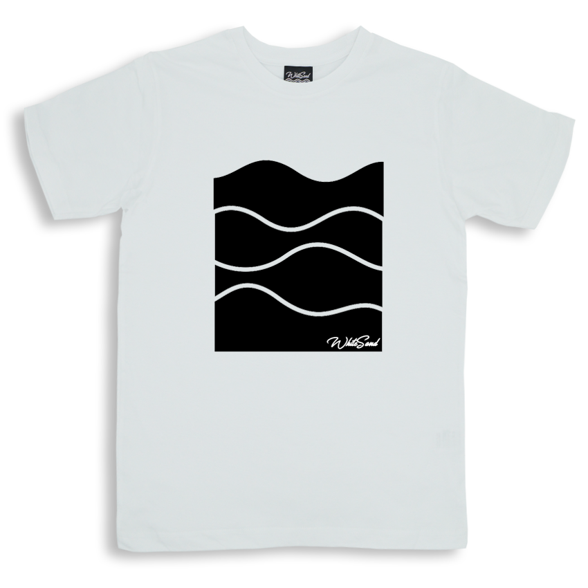 T-shirt【Black WAVE】White