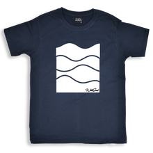 画像をギャラリービューアに読み込む, T-shirt【Black WAVE】Navy Blue
