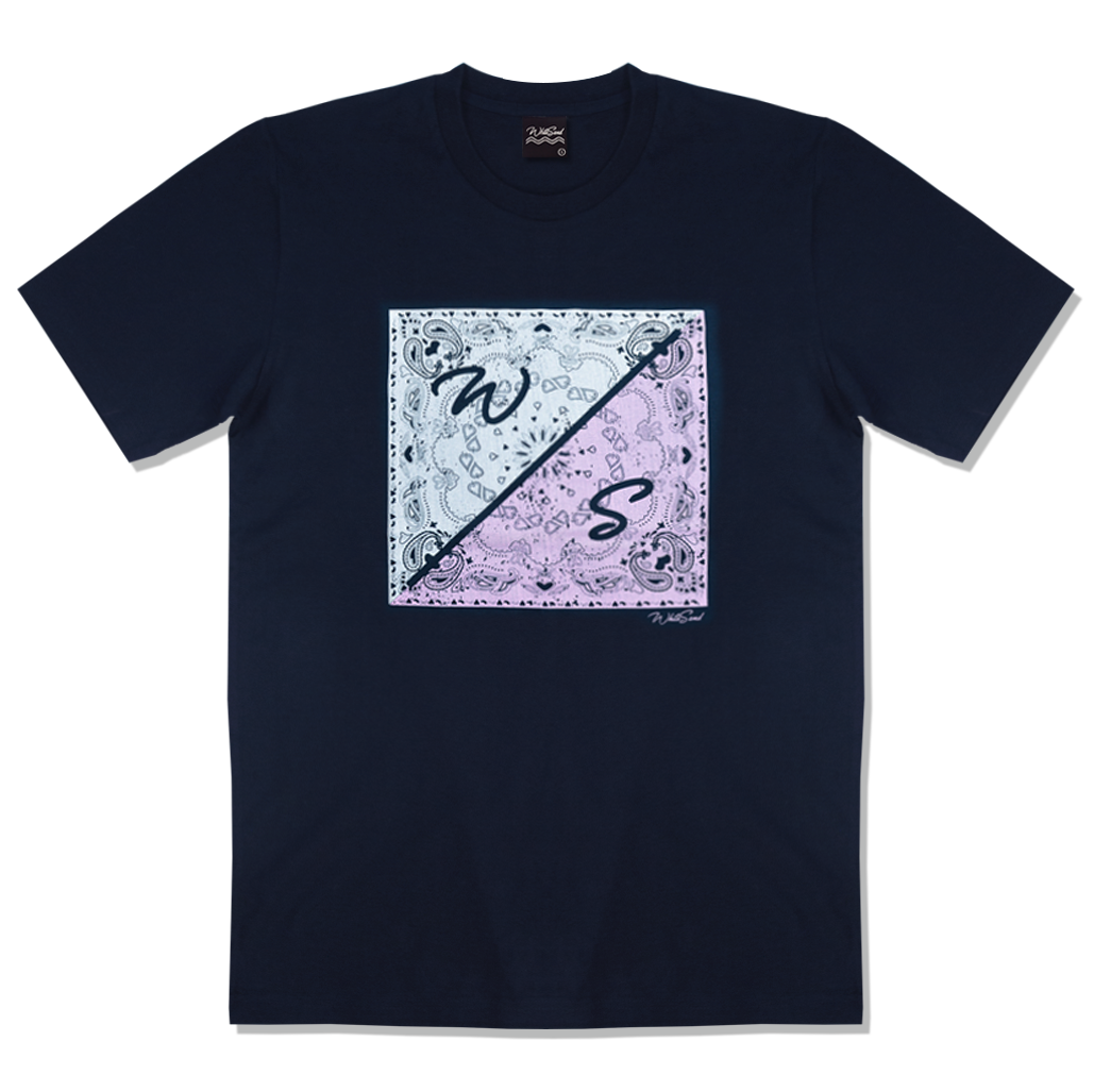 T-shirt【Bandana WS】Navy Blue