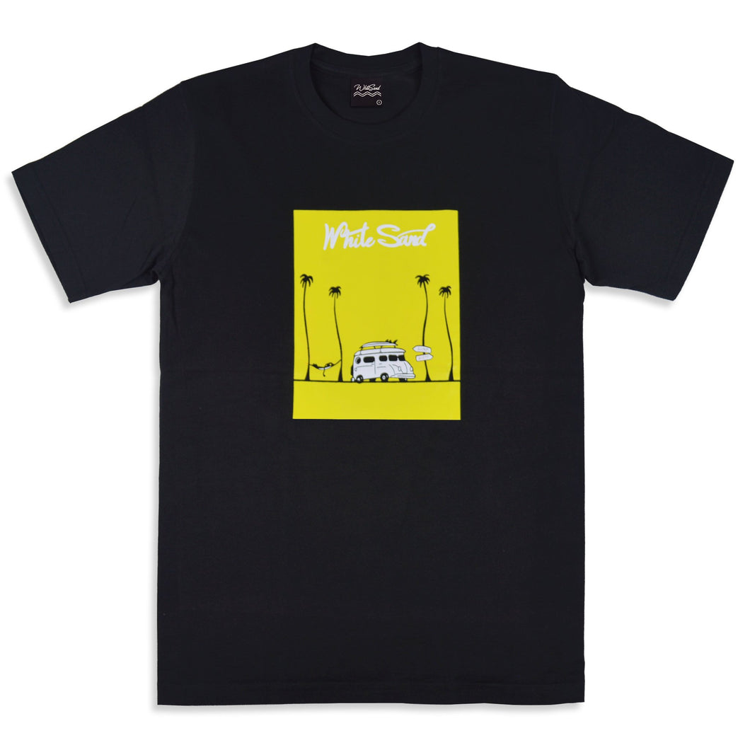 T-shirt【White sand bus】Black