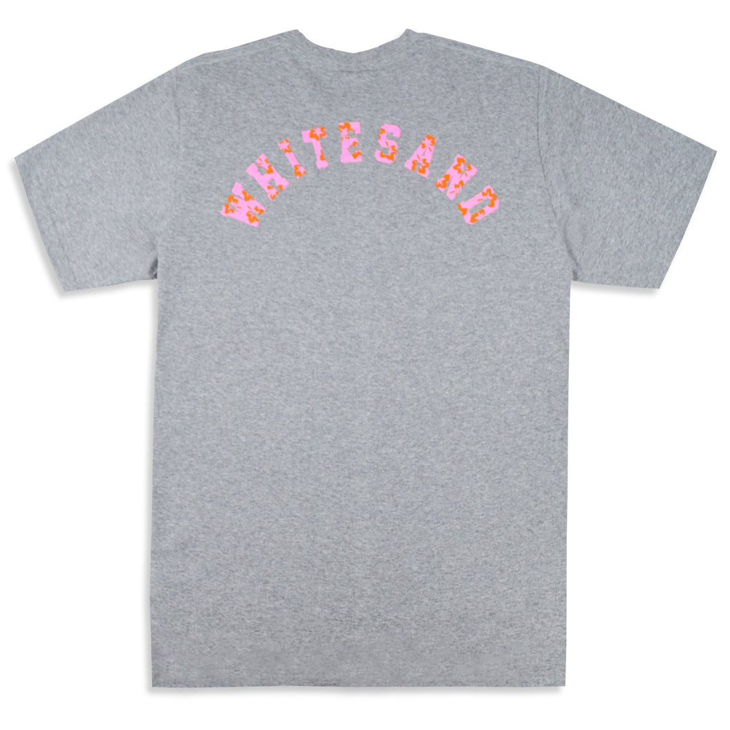 T-shirt【Flower ws】Gray Top