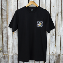 画像をギャラリービューアに読み込む, Pocket T-shirt【Botanical Stripe】Black
