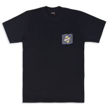画像をギャラリービューアに読み込む, Pocket T-shirt【Botanical Stripe】Black
