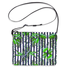 画像をギャラリービューアに読み込む, Sacoche Bag / Walter Proof【Botanical Stripe】White×Navy Blue
