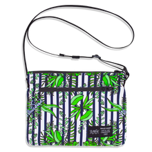 画像をギャラリービューアに読み込む, Sacoche Bag / Walter Proof【Botanical Stripe】White×Navy Blue
