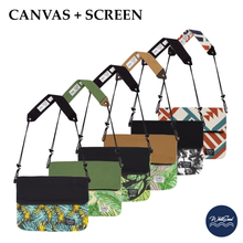 画像をギャラリービューアに読み込む, Sacoche Bag / Canvas / Botanical Leaf Fluorescent Green
