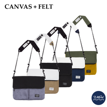 画像をギャラリービューアに読み込む, Sacoche Bag / Canvas / Botanical Leaf Fluorescent Green
