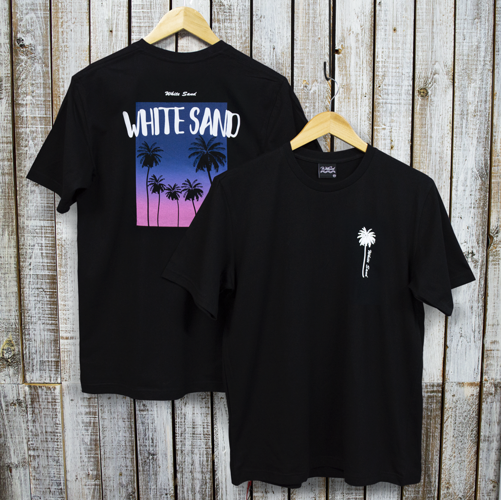 T-shirt【Plam 5】Black