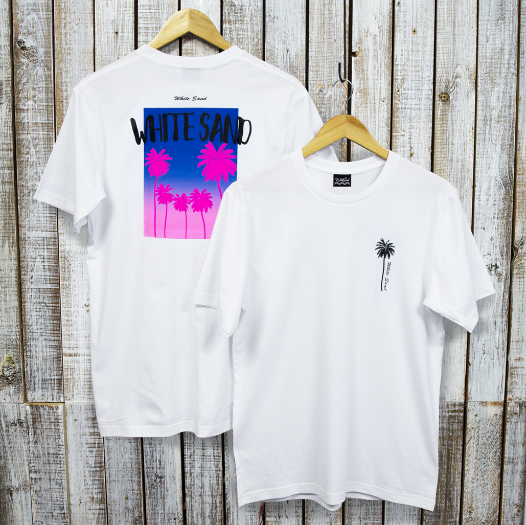 T-shirt【Plam 5】White