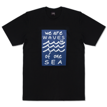 画像をギャラリービューアに読み込む, T-shirt【WAVE】Black

