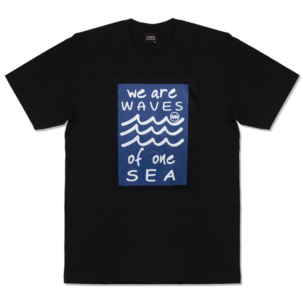 T-shirt【WAVE】Black