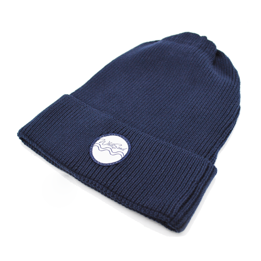 Summer Cotton Beanie【Seamed Cap】Navy Blue