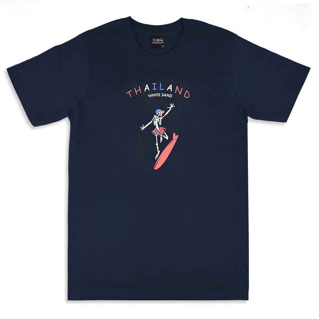 T-shirt【SURF SKULL】Navy Blue